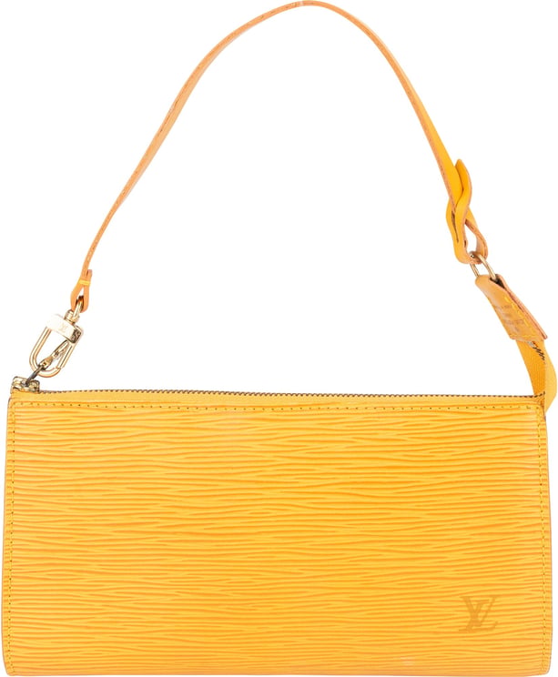 Louis Vuitton Louis Vuitton Yellow Epi Leather Pochette Accessoire Handbag
