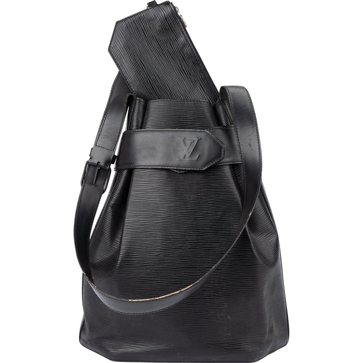 Louis Vuitton Louis Vuitton Noir Epi Leather Sac De Paule Shoulder Bag
