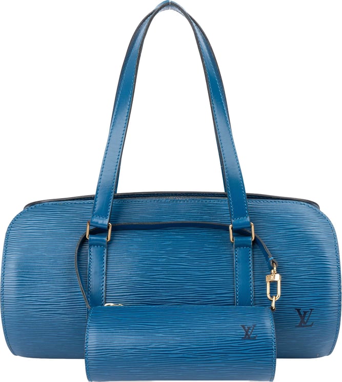 Louis Vuitton Louis Vuitton Bleu Epi Leather Soufflot Set Handbag