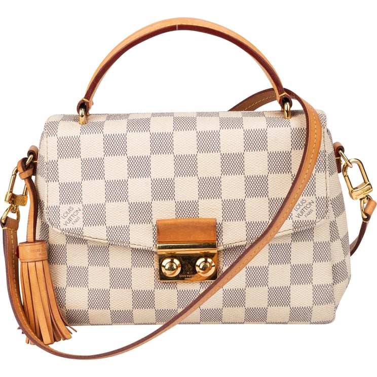 Louis Vuitton Louis Vuitton Damier Azur Monogram Croisette Handbag