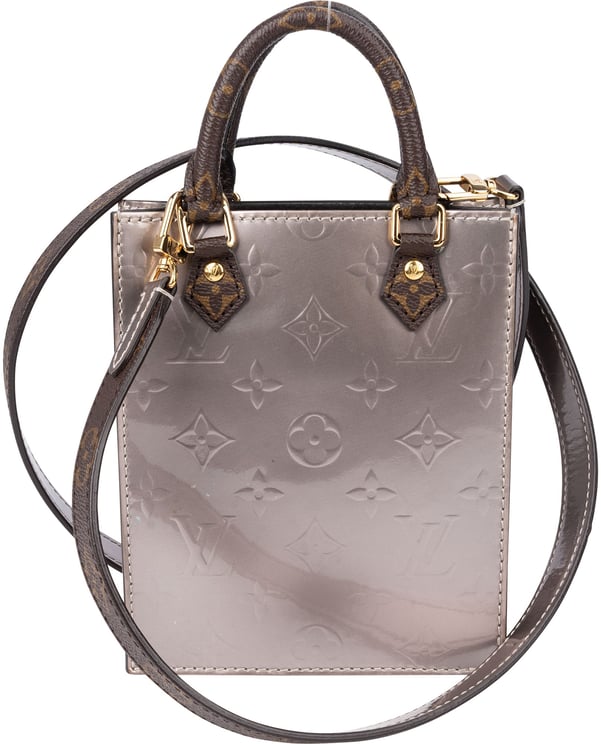 Louis Vuitton Louis Vuitton Vernis Monogram Petite Sac Plat Handbag