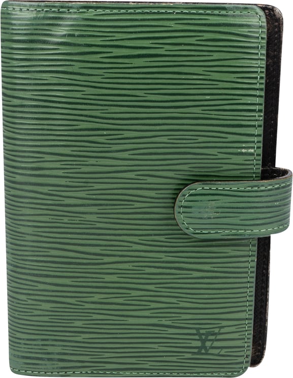 Louis Vuitton Louis Vuitton Green Taiga Leather Agenda PM