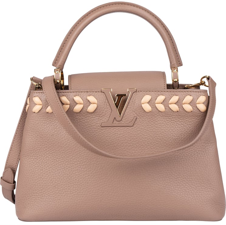 Louis Vuitton Louis Vuitton Braided Taurillon Leather Capucines PM Handbag