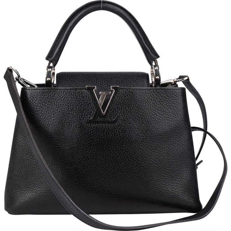 Louis Vuitton Louis Vuitton Noir Taurillon Capucines BB Handbag