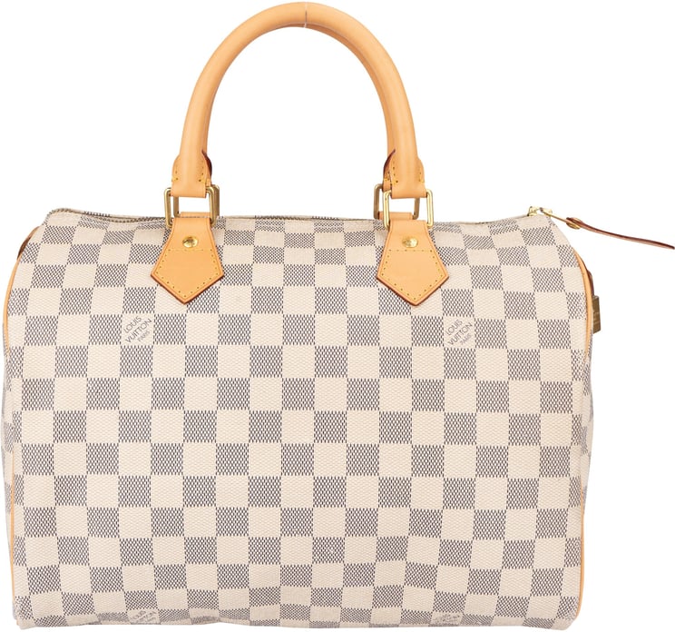 Louis Vuitton Louis Vuitton Damier Azur Monogram Speedy 30 Handbag