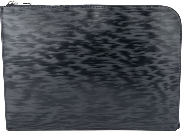 Louis Vuitton Louis Vuitton Noir Epi Leather Laptop Clutch