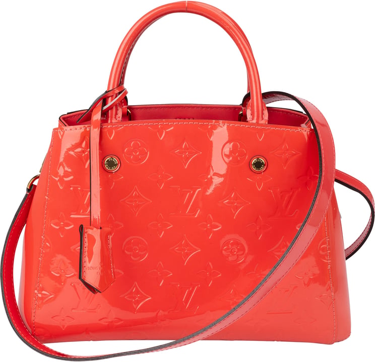 Louis Vuitton Louis Vuitton Poppy Vernis Monogram Montaigne BB Handbag