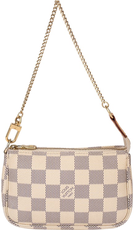 Louis Vuitton Louis Vuitton Damier Azur Monogram Mini Pochette Accessoire Shoulder Bag