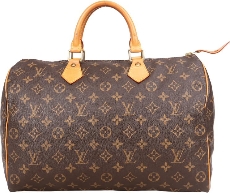 Louis Vuitton Louis Vuitton Canvas Monogram Speedy 35 Handbag