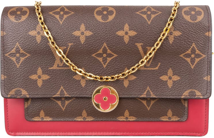Louis Vuitton Louis Vuitton Canvas Monogram Flore Chain Crossbody Bag