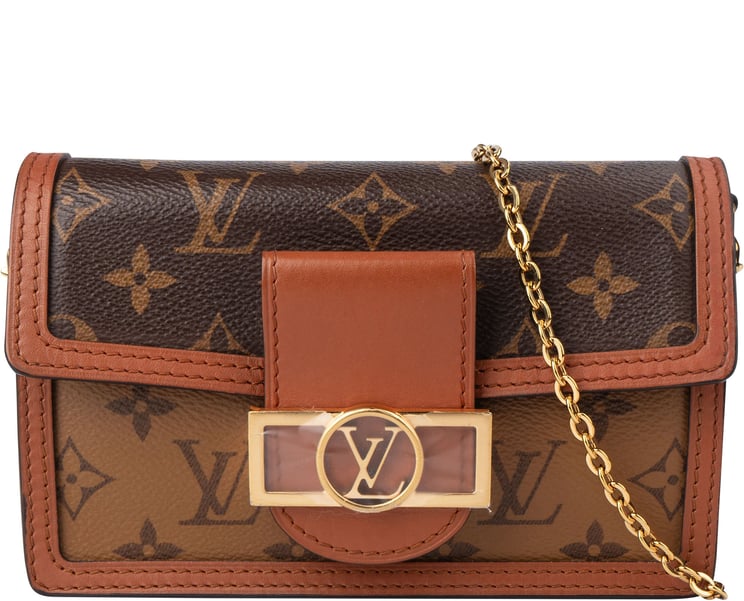 Louis Vuitton Louis Vuitton Canvas Monogram Dauphine Wallet On Chain Crossbody Bag