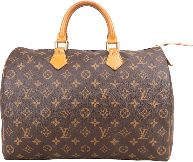 Louis Vuitton Louis Vuitton Canvas Monogram Speedy 35 Handbag