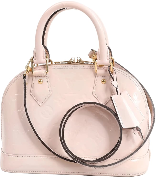 Louis Vuitton Louis Vuitton Alma BB Monogram Vernis 2Way Handbag in Pink M50415