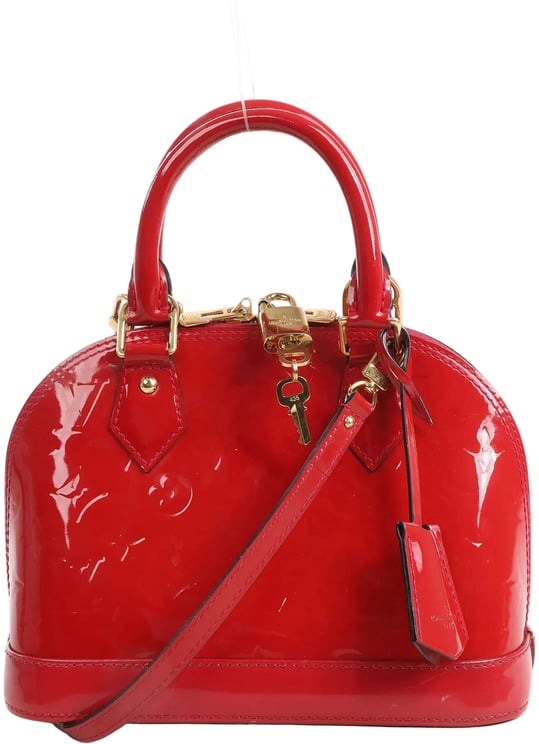 Louis Vuitton Louis Vuitton Alma BB Monogram Vernis 2Way Handbag in Red M90174