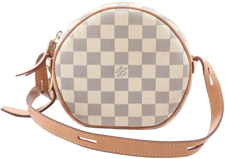 Louis Vuitton Louis Vuitton Boite Chapeau Souple Damier Azur Crossbody Bag in Beige N40333