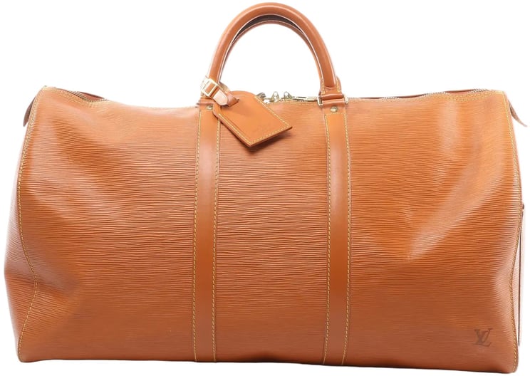 Louis Vuitton Louis Vuitton Keepall 50 Epi Leather Travel Bag in Brown M42968