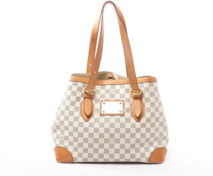 Louis Vuitton Louis Vuitton Hampstead MM Damier Azur Handbag in Beige N51206