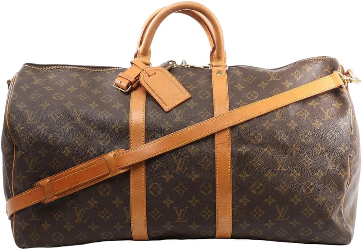 Louis Vuitton Louis Vuitton Keepall Bandoulière 55 Monogram Canvas Travel Bag in Brown M41414