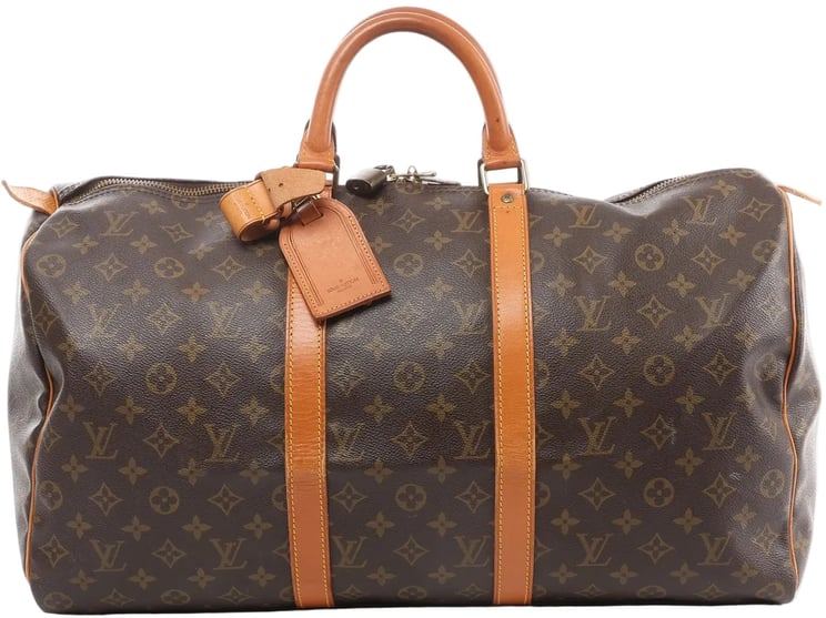 Louis Vuitton Louis Vuitton Keepall 50 Monogram Canvas Travel Bag in Brown M41426