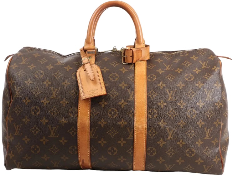 Louis Vuitton Louis Vuitton Keepall 45 Monogram Canvas Travel Bag in Brown M41428