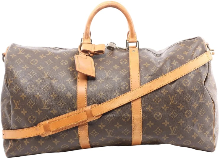 Louis Vuitton Louis Vuitton Keepall Bandoulière 55 Monogram Canvas Travel Bag in Brown M41414