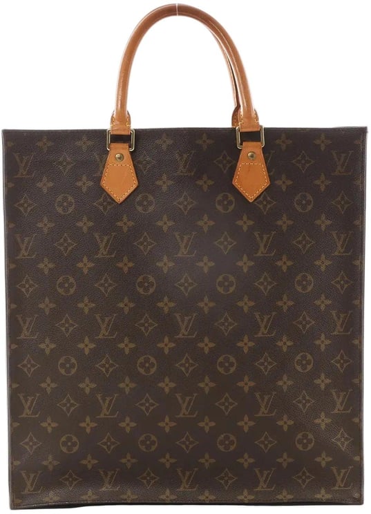 Louis Vuitton Louis Vuitton Sac Plat Monogram Canvas Handbag in Brown M51140