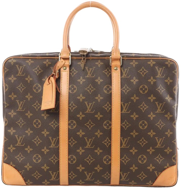 Louis Vuitton Louis Vuitton Porte Documents Voyage Monogram Canvas Handbag in Brown M53361