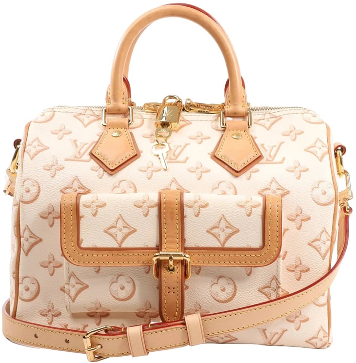 Louis Vuitton Louis Vuitton Speedy Bandouliere 25 Monogram Canvas Handbag in Beige M20919