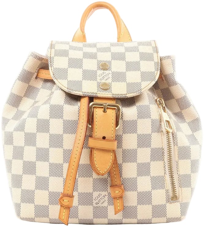 Louis Vuitton Louis Vuitton Sperone BB Damier Azur Backpack in Beige N44026