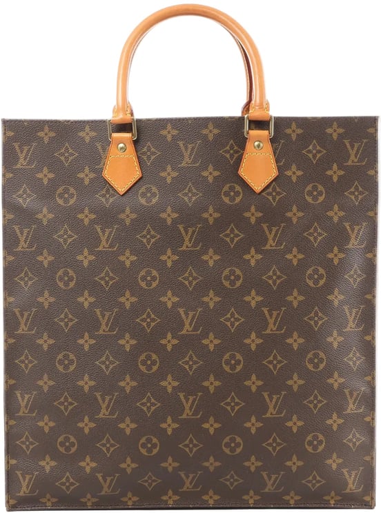 Louis Vuitton Louis Vuitton Sac Plat Monogram Canvas Handbag in Brown M51140