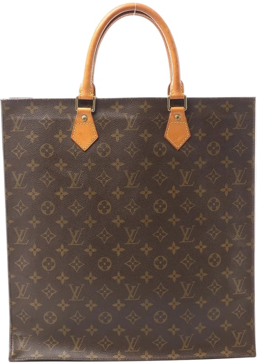 Louis Vuitton Louis Vuitton Sac Plat Monogram Canvas Handbag in Brown M51140