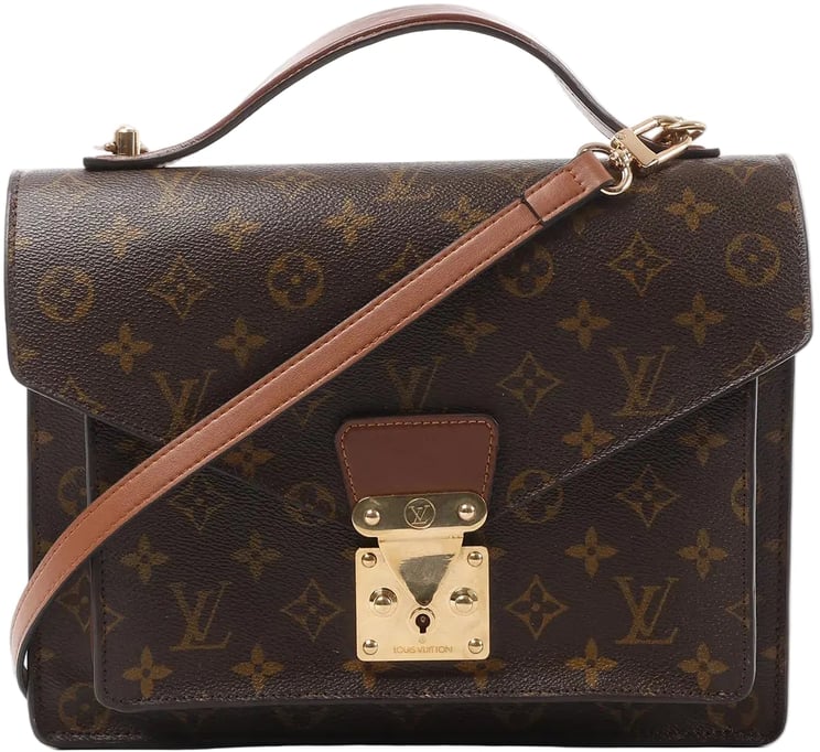 Louis Vuitton Louis Vuitton Monceau Monogram Canvas 2Way Handbag in Brown M51185