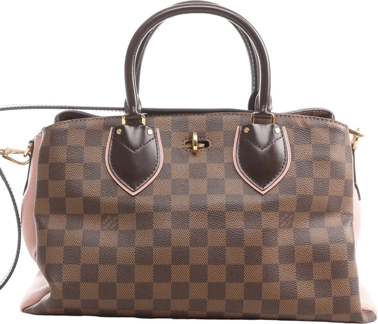 Louis Vuitton Louis Vuitton Normandy Damier Ebene 2Way Handbag in Brown x Pink N41488