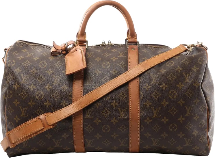 Louis Vuitton Louis Vuitton Keepall Bandoulière 50 Monogram Canvas Travel Bag in Brown M41416