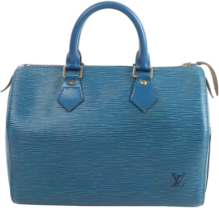 Louis Vuitton Louis Vuitton Speedy 25 Epi Leather Handbag in Blue M43015