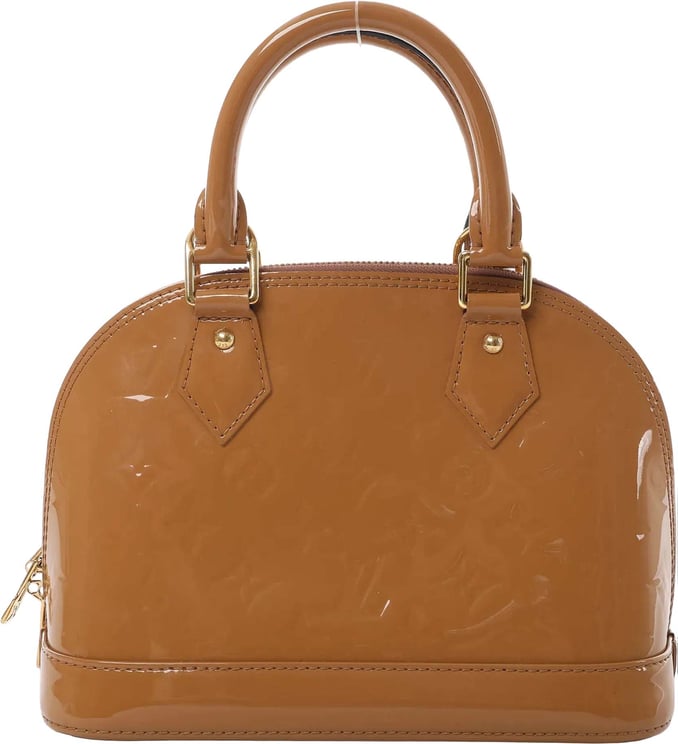 Louis Vuitton Louis Vuitton Alma BB Monogram Vernis 2Way Handbag in Brown M91585