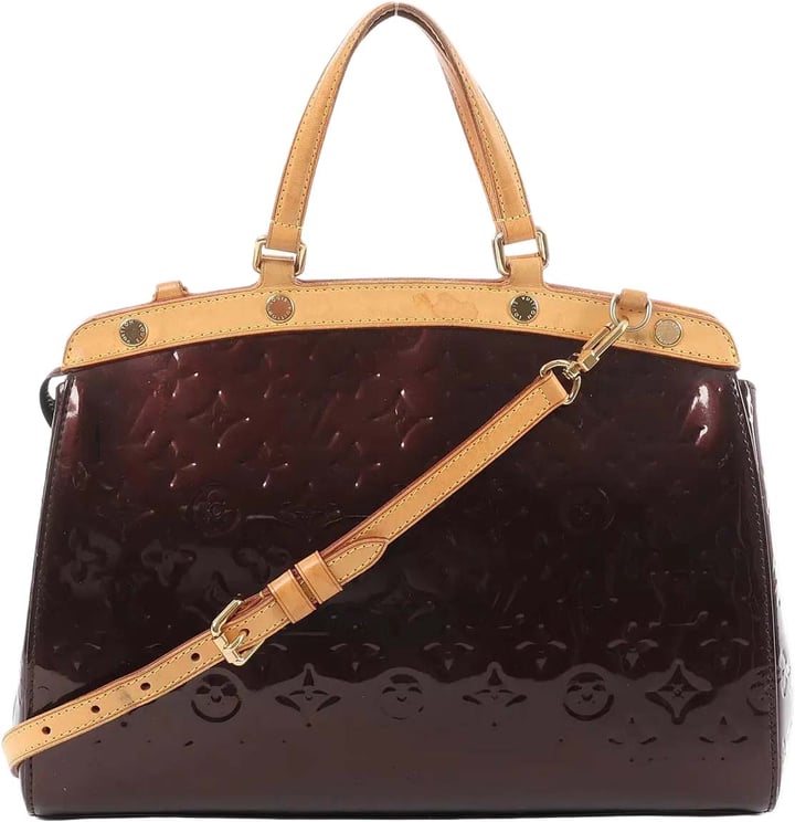Louis Vuitton Louis Vuitton Blair MM Vernis 2Way Handbag in Amarante M91690