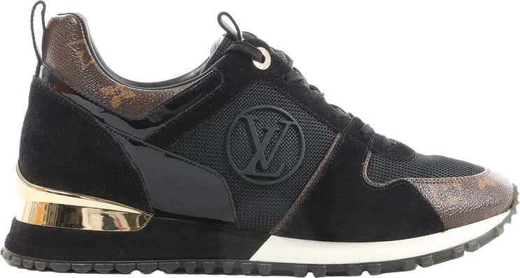 Louis Vuitton Louis Vuitton Runaway line 21 years Mesh x Leather Sneakers in Black, Size 40 EU