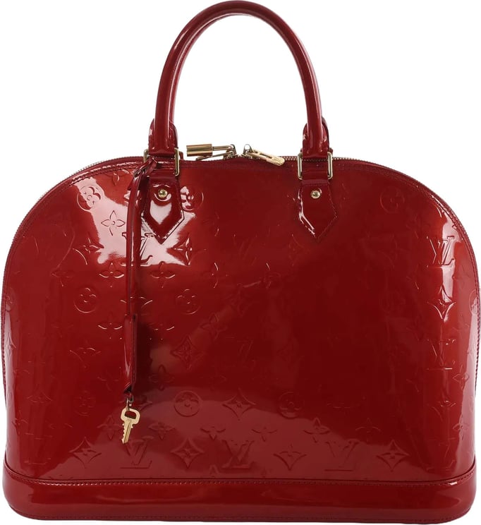 Louis Vuitton Louis Vuitton Alma GM Vernis Leather Handbag in Red M93596