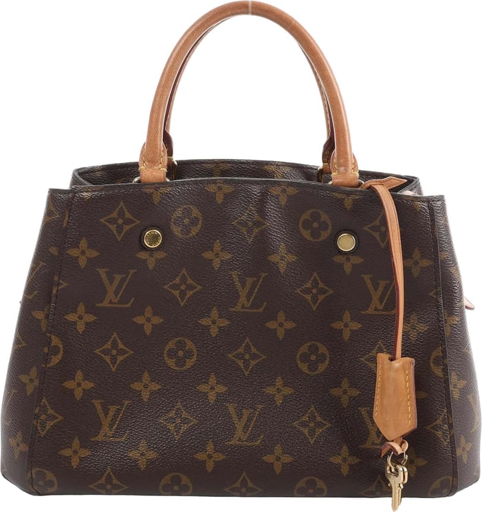 Louis Vuitton Louis Vuitton Montaigne BB Monogram Canvas Handbag in Brown M41055