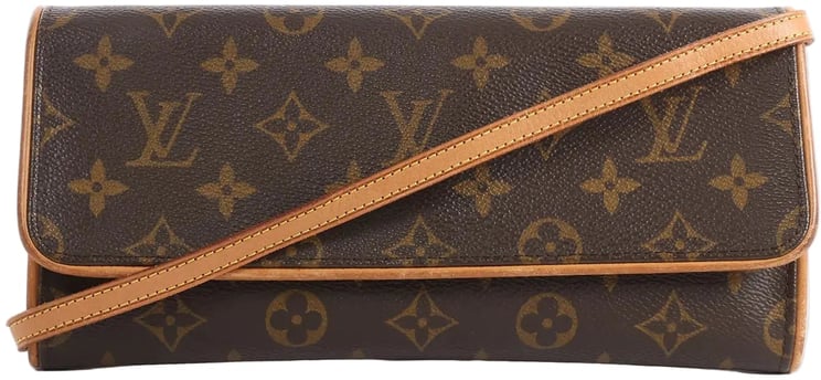 Louis Vuitton Louis Vuitton Pochette Twin GM Monogram Canvas Crossbody Bag in Brown M51852