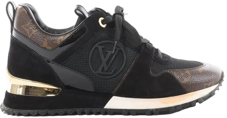 Louis Vuitton Louis Vuitton Runaway line 22 years Mesh x Leather Sneakers in Black BM0252, Size 36.5 EU