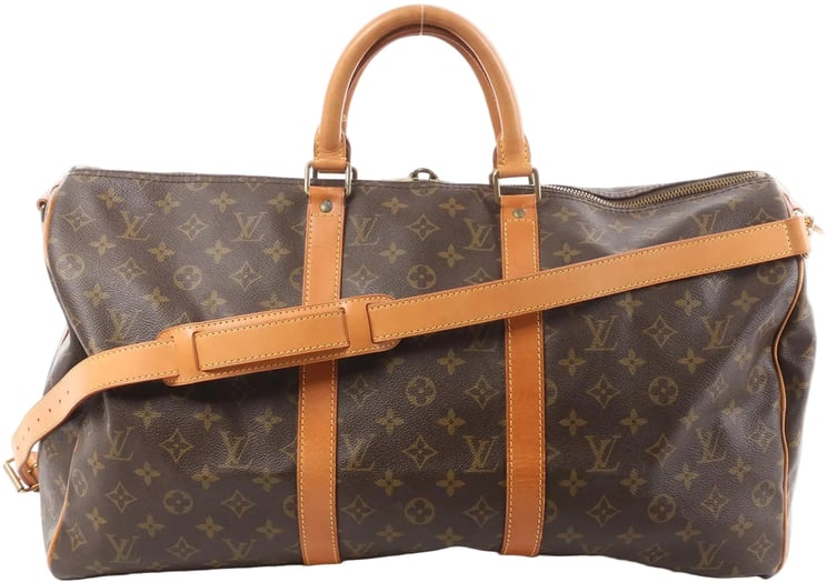 Louis Vuitton Louis Vuitton Keepall Bandoulière 50 Monogram Canvas Travel Bag in Brown M41416