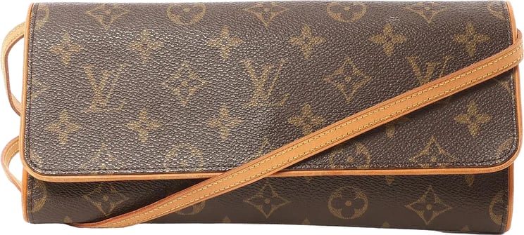 Louis Vuitton Louis Vuitton Pochette Twin GM Monogram Canvas Crossbody Bag in Brown M51852