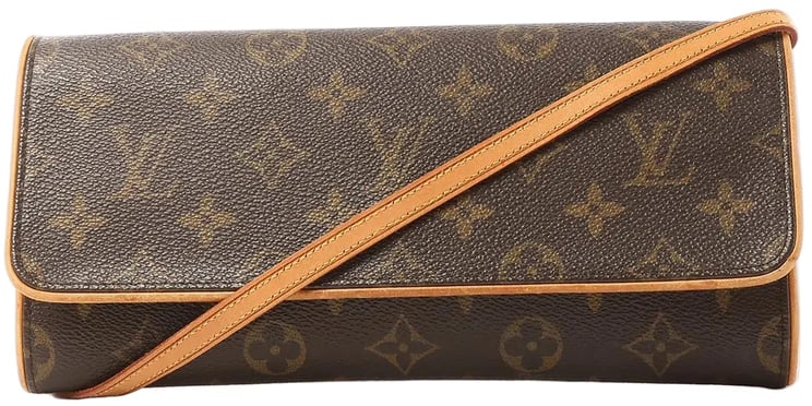 Louis Vuitton Louis Vuitton Pochette Twin GM Monogram Canvas Crossbody Bag in Brown M51852