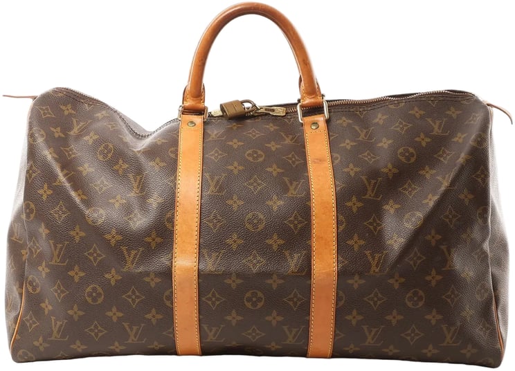 Louis Vuitton Louis Vuitton Keepall 50 Monogram Canvas Travel Bag in Brown M41426