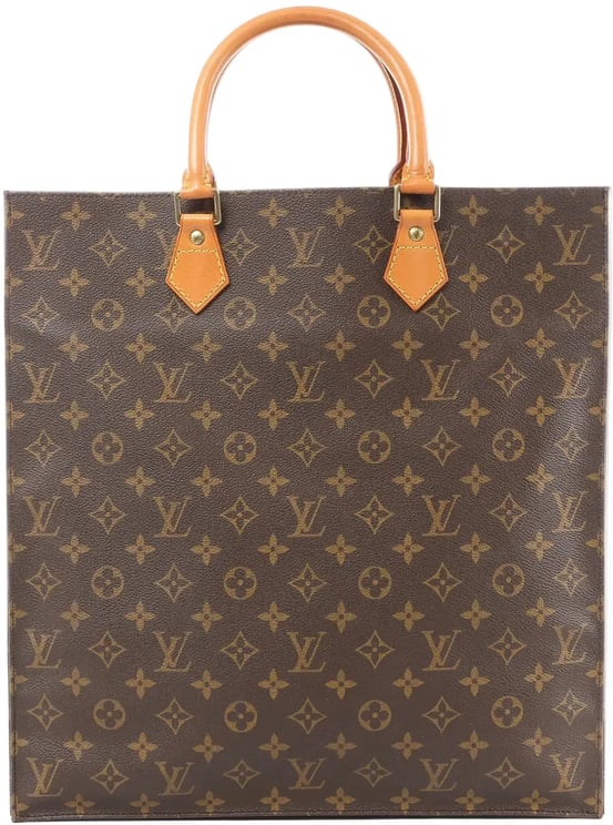 Louis Vuitton Louis Vuitton Sac Plat Monogram Canvas Handbag in Brown M51140