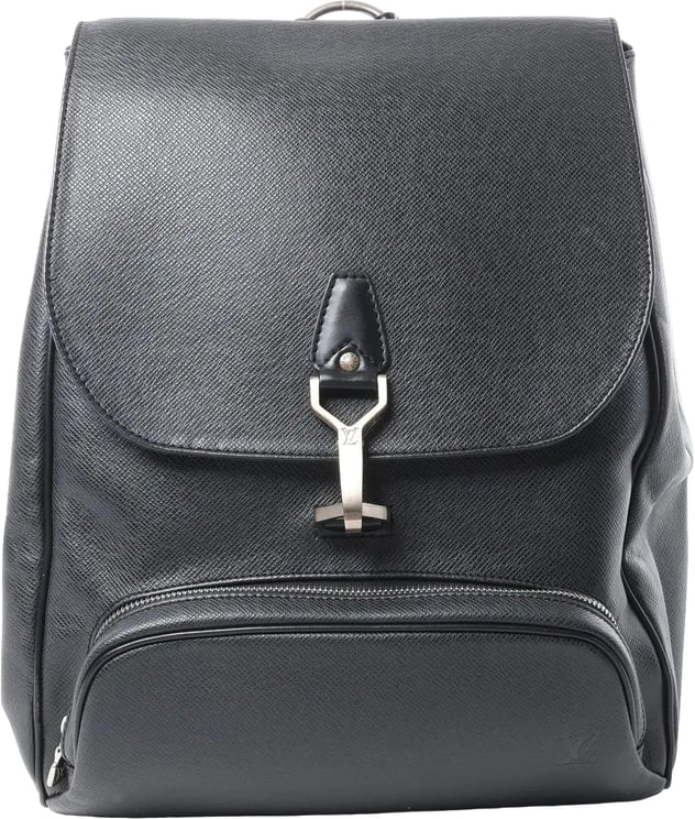 Louis Vuitton Louis Vuitton Cassiar Taiga Leather Backpack in Black M30172