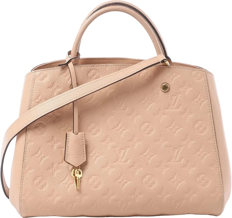 Louis Vuitton Louis Vuitton Montaigne MM Monogram Empreinte 2Way Handbag in Beige M41152