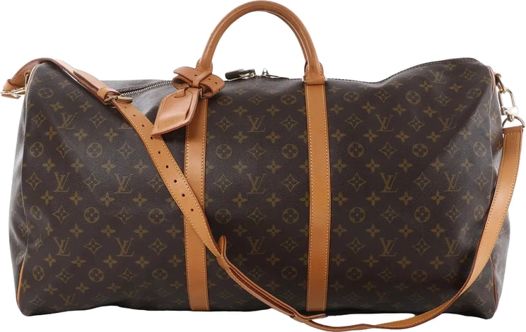 Louis Vuitton Louis Vuitton Keepall Bandoulière 60 Monogram Canvas Travel Bag in Brown M41412